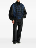 Balmain satin military bomber jacket