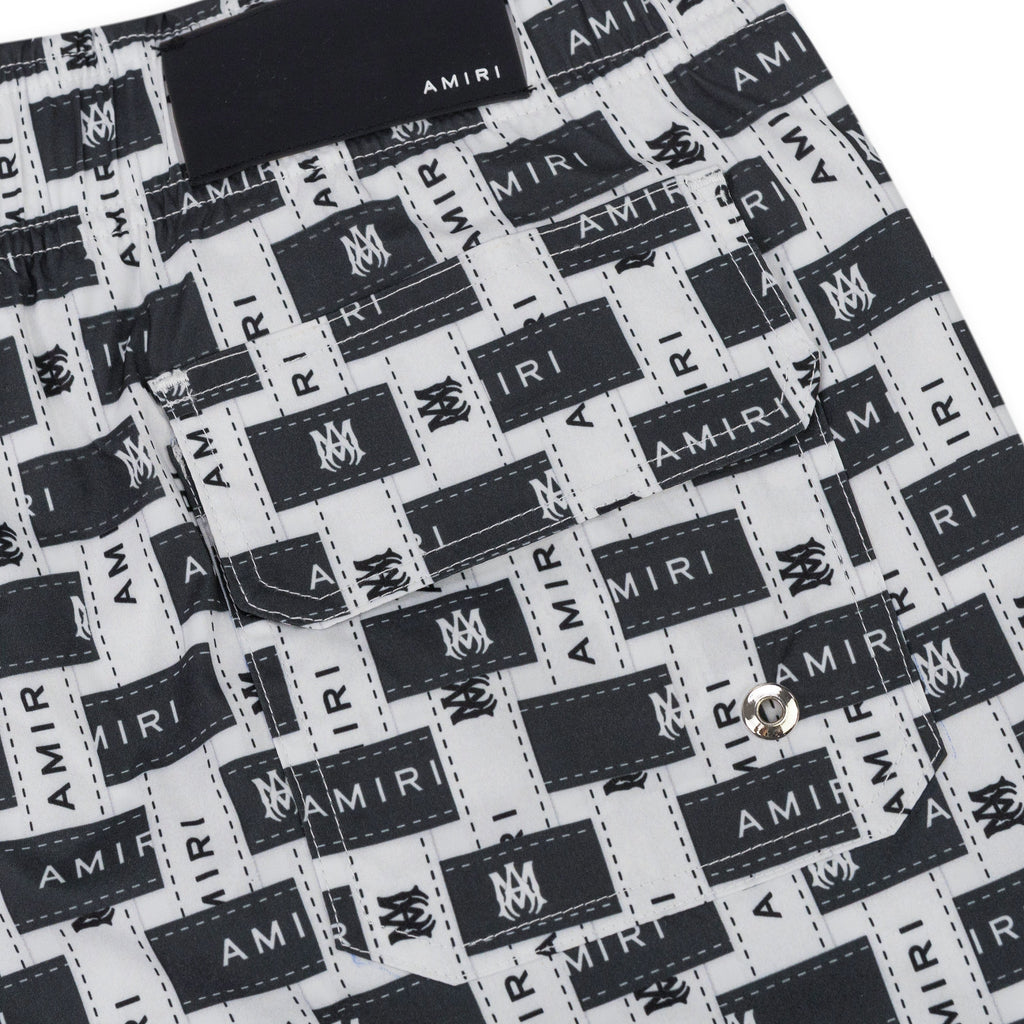 Black/White Amiri Interweave Swimtrunk